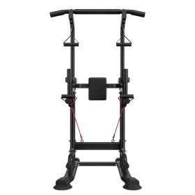 Pull Up Bar, 330 LBS Power Tower Dip Station, Workout Dip Station with H-Shaped Stable Base & Back Pad Pull Up Bar, 330 LBS Power Tower Dip Station, Workout Dip Station with H-Shaped Stable Base & Back Pad
